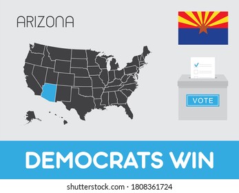 United States of America Elections Illustration for the State of Arizona