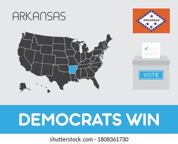 United States of America Elections Illustration for the State of Arkansas