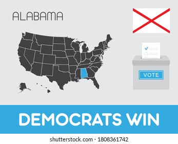 United States of America Elections Illustration for the State of Alabama