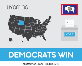 United States of America Elections Illustration for the State of Wyoming