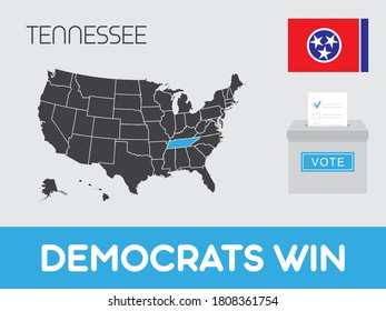 United States of America Elections Illustration for the State of Tennessee