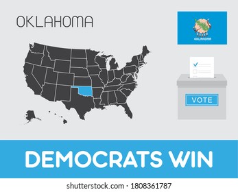 United States of America Elections Illustration for the State of Oklahoma