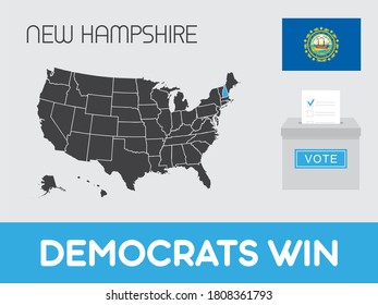 United States of America Elections Illustration for the State of New Hampshire