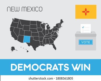 United States of America Elections Illustration for the State of New Mexico