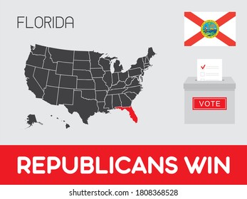 United States of America Elections Illustration of the State of Florida