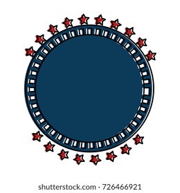 united states of america emblem frame