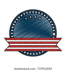 united states of america emblem frame