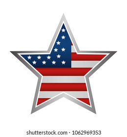 Us Flag Shape Star Flag United Stock Vector (Royalty Free) 422718793