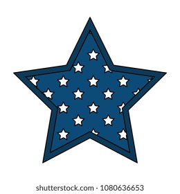 united states of america emblem,with star shape