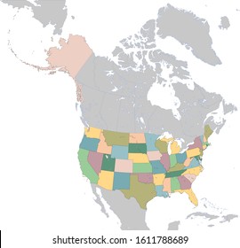 The United States of America is a federal republic composed of 50 states