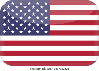 United States America Of  flag 3D