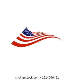 United states of america flag design template