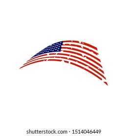 United states of america flag design template