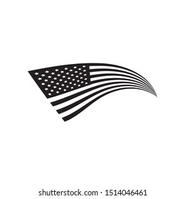 United states of america flag design template