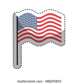 united states of america flag emblem