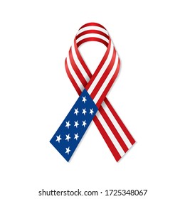 United States Of America Flag Ribbon.