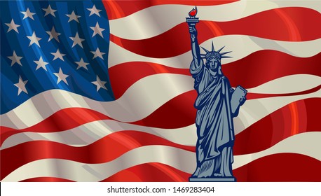 United States of America flag. USA Liberty