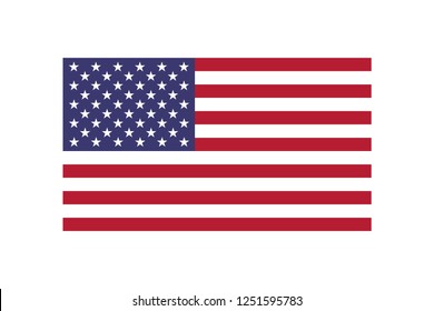 United States of America flag vector. American flag vector