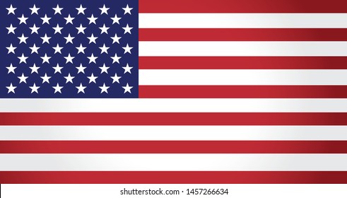 United States of America flag vector illustration