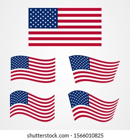 United states of america flag vector