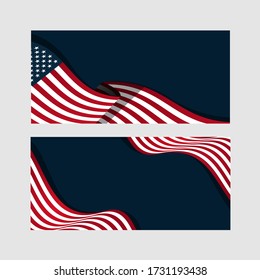 United States of America Flag vector illustration background