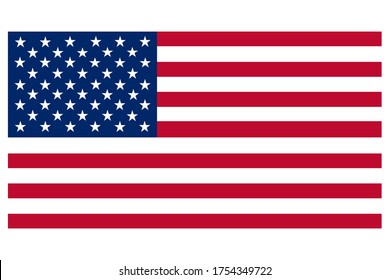 United States of America Flag vector illustration 