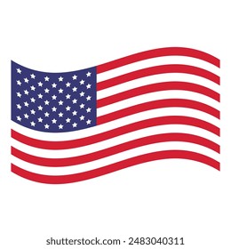 United States of America flag. Vector illustration