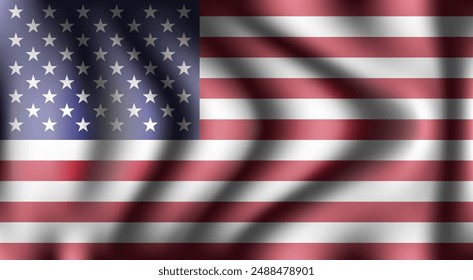 United states america flag vector illustration