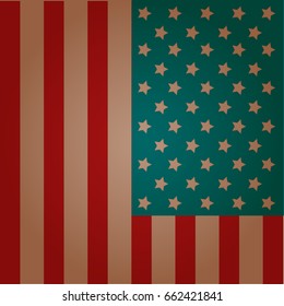 United States of America flag vector background colored illustration