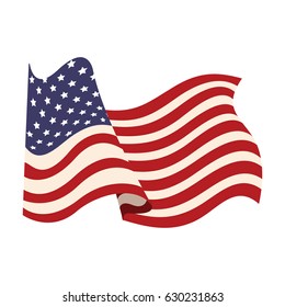 united states of america flag waving symbol national