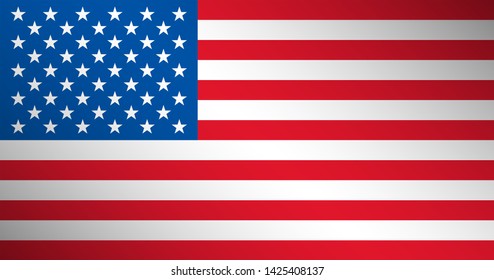 The United States of America Flag.vector EPS.10