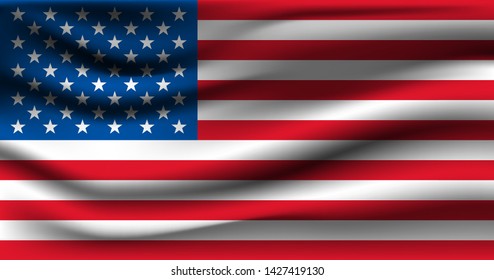 The United States of America Flag.vector EPS.10