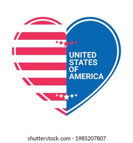 united states of america heart