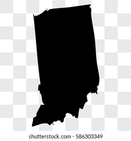 A United States of America Illustration of the State of Indiana