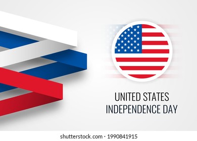 United States of America Independenc Day Celebration Illustration Template Design. Vector Eps 10