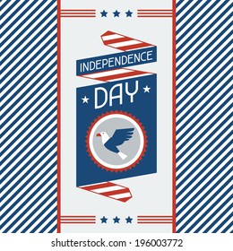 United States of America Independence Day greeting card.