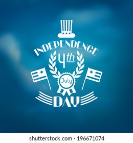 United States of America Independence Day greeting card.