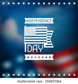 United States of America Independence Day greeting card.