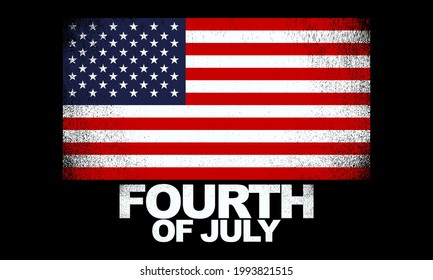 United States of America Independence Day Background Design. Fourth of July. Vector illustration