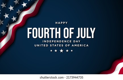 United States of America Independence Day Background Design. Fourth of July. Vector illustration