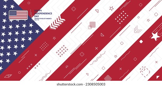 united states of america independence day celebration, use for banner, social media
