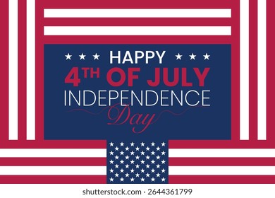 United States of America Independence Day Celebration background. 4th of July happy independence day background