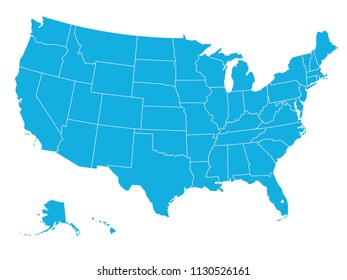 United States of America map