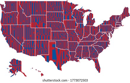 UNITED STATES OF AMERICA MAP