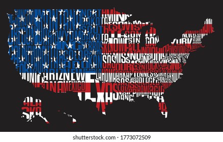 UNITED STATES OF AMERICA MAP