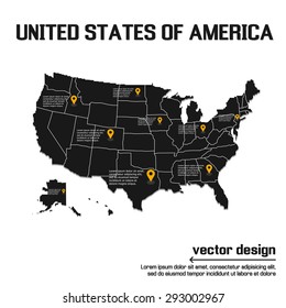 United states of america map