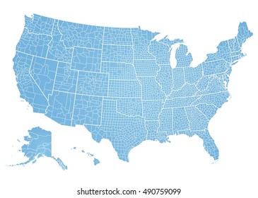 United States of America map