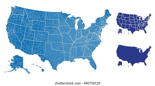 United States of America map