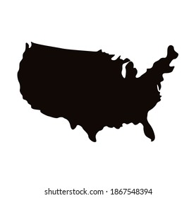 united states of america map icon vector illustration design