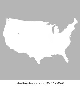 United States of America map. USA